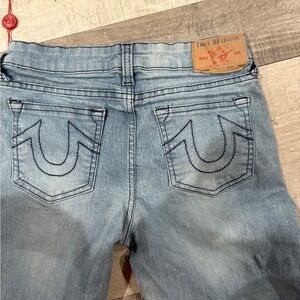True Religion Light Blue Kids Denim Shorts